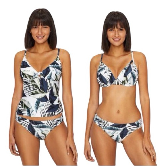 La Blanca WHITE MULTI Moment of Zen Garden Printed Bikini Bottoms - Picture 8 of 8